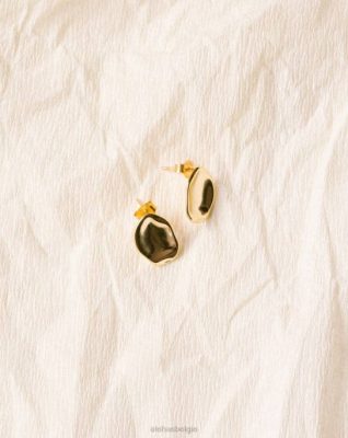 Alohas Belgie | Alohas Aurora - Gouden oorbellen vrouwen Z22T1203 goud