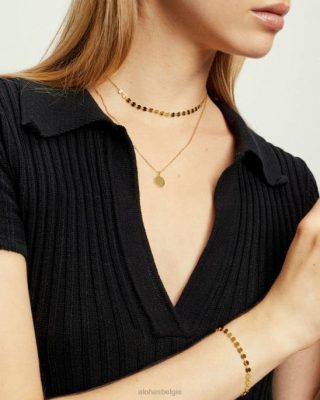 Alohas Belgie | Alohas Carina - Gouden ketting vrouwen Z22T1189 goud