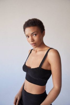 Alohas Belgie | Alohas Charme - Black Knit Top vrouwen Z22T811 zwart