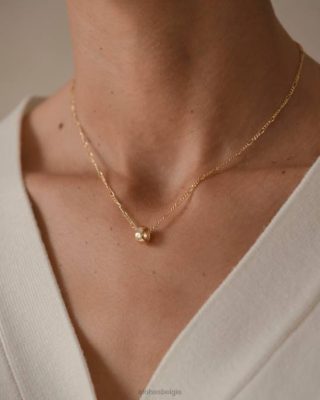 Alohas Belgie | Alohas Daunt - gouden ketting vrouwen Z22T1078 goud