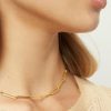 Alohas Belgie | Alohas Gekoppeld - gouden ketting vrouwen Z22T1116 goud