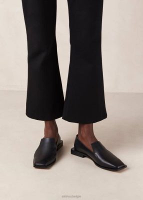 Alohas Belgie | Alohas Kaizen - zwarte lederen loafers vrouwen Z22T483 zwart