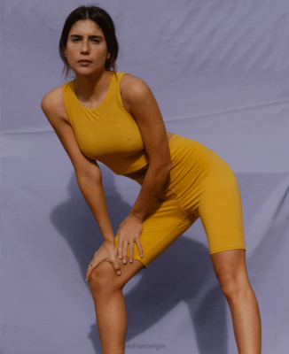 Alohas Belgie | Alohas Kern - gele top vrouwen Z22T740