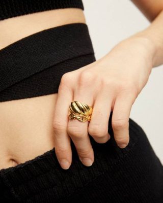 Alohas Belgie | Alohas Perseus - gouden ring vrouwen Z22T1201 goud