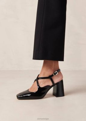 Alohas Belgie | Alohas Reggie - Black Patent Leather Pumps vrouwen Z22T287 Onix zwart