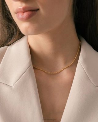 Alohas Belgie | Alohas Soursop - gouden ketting vrouwen Z22T1115 goud