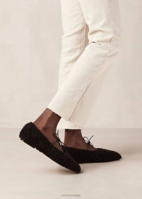 Alohas Belgie | Alohas Sway Furry - Brown Fur Ballerinas vrouwen Z22T561