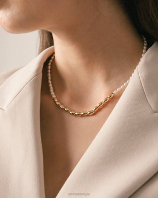 Alohas Belgie | Alohas Thai Guave - Gouden ketting vrouwen Z22T1087 goud