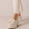 Alohas Belgie | Alohas Trailblazer - Cream lederen loafers vrouwen Z22T25 ivoor