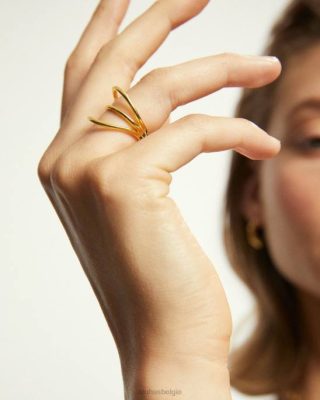 Alohas Belgie | Alohas Trilogie - Goudenring vrouwen Z22T1206 goud