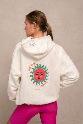 Alohas Belgie | Alohas Zelfliefde door Belén - witte katoenen trui vrouwen Z22T981 Avorio