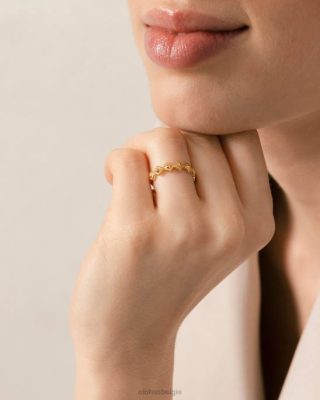 Alohas Belgie | Alohas cherimoya - gouden ring vrouwen Z22T1109 goud