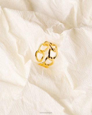 Alohas Belgie | Alohas halcyon - gouden ring vrouwen Z22T1184 goud
