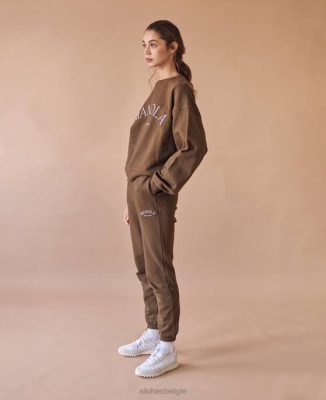 Alohas Belgie | Alohas iconica - Tracksuit bottoms Brown vrouwen Z22T673