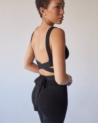 Alohas Belgie | Alohas kaal - zwarte top vrouwen Z22T729 zwart