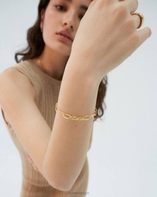 Alohas Belgie | Alohas ketting - gouden armband vrouwen Z22T1171 goud