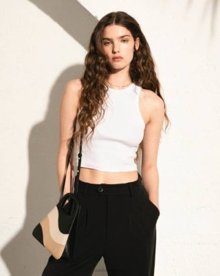 Alohas Belgie | Alohas lift - witte katoenen top vrouwen Z22T852 wit