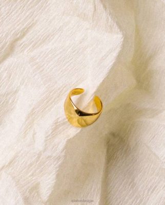 Alohas Belgie | Alohas onuitsprekelijk - gouden oormanchet vrouwen Z22T1200 goud