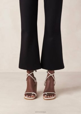 Alohas Schoenen | Alohas Grace - witte suede sandalen vrouwen Z22T20 ijs