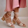 Alohas Schoenen | Alohas Mirage - Bruine lederen sandalen vrouwen Z22T528 kameel