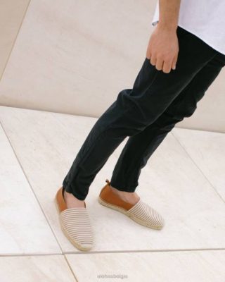 Alohas Schoenen | Alohas Naval - Bruin lederen Espadrilles vrouwen Z22T570