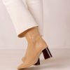 Alohas Schoenen | Alohas West - Beige lederen laarzen vrouwen Z22T460 beige