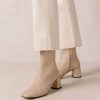 Alohas Schoenen | Alohas waterverf - beige vegan lederen laarzen vrouwen Z22T134 Tahini Beige